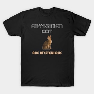 Abyssinian Cat Are Mysterious T-Shirt